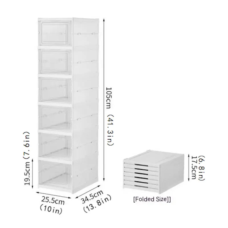 Foldable Shoe Organizer Box